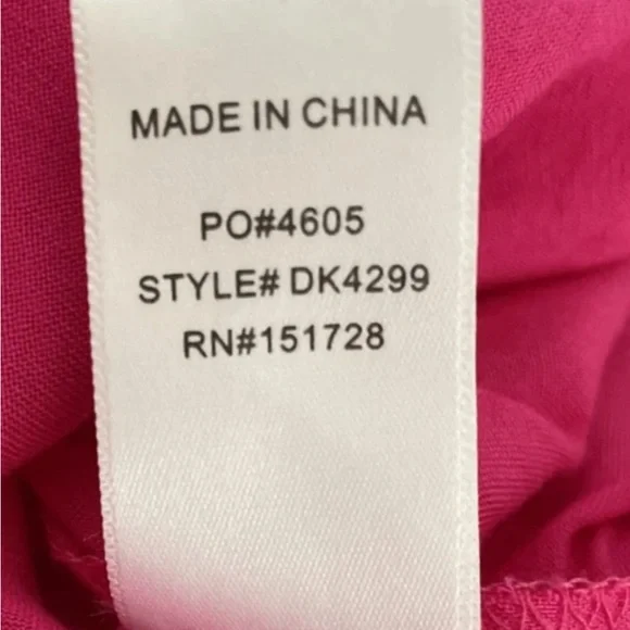 NWT EE:SOME Peasant Tier Dress Pink Sz S Boho Cottagecore Lightweight - Picture 11 of 11